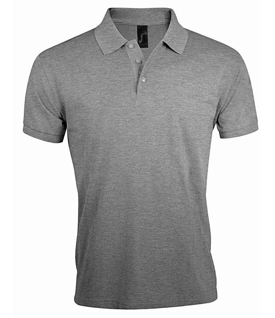 SOL'S Prime Poly/Cotton Piqué Polo Shirt | Grey Marl