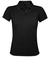 SOL'S Ladies Prime Poly/Cotton Piqué Polo Shirt | Black thumbnail 1