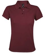 SOL'S Ladies Prime Poly/Cotton Piqué Polo Shirt | Burgundy thumbnail 1