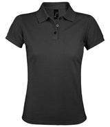 SOL'S Ladies Prime Poly/Cotton Piqué Polo Shirt | Dark Grey thumbnail 6