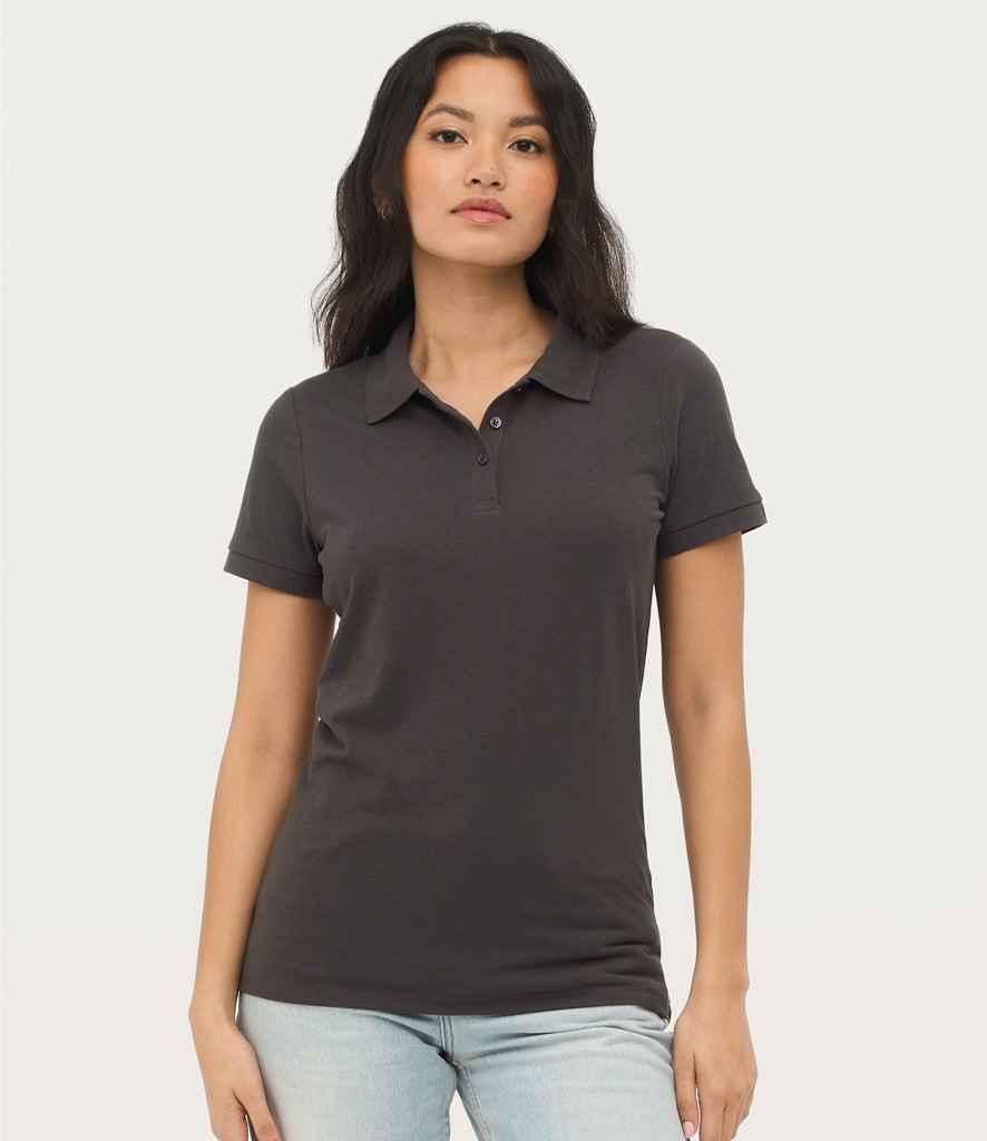SOL'S Ladies Prime Poly/Cotton Piqué Polo Shirt | Dark Grey