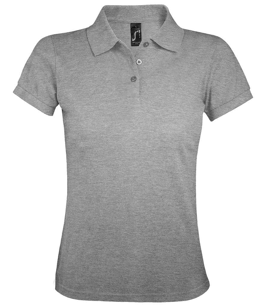 SOL'S Ladies Prime Poly/Cotton Piqué Polo Shirt | Grey Marl