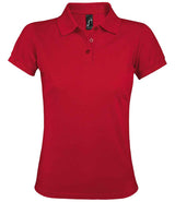 SOL'S Ladies Prime Poly/Cotton Piqué Polo Shirt | Red thumbnail 1