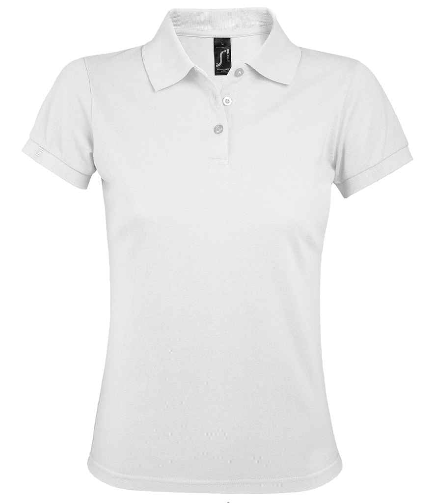 SOL'S Ladies Prime Poly/Cotton Piqué Polo Shirt | White