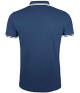 SOL'S Pasadena Tipped Cotton Piqué Polo Shirt | French Navy/White thumbnail 4