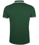 SOL'S Pasadena Tipped Cotton Piqué Polo Shirt | Forest Green/White thumbnail 2