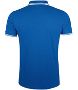 SOL'S Pasadena Tipped Cotton Piqué Polo Shirt | Royal Blue/White thumbnail 2