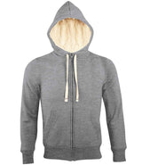 SOL'S Unisex Sherpa Hooded Jacket | Grey Marl thumbnail 1