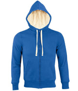 SOL'S Unisex Sherpa Hooded Jacket | Royal Blue thumbnail 1