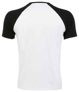 SOL'S Funky Contrast Baseball T-Shirt | White/Black thumbnail 2