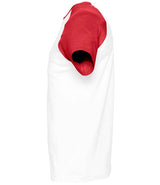 SOL'S Funky Contrast Baseball T-Shirt | White/Red thumbnail 3