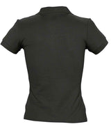 SOL'S Ladies People Cotton Piqué Polo Shirt | Black thumbnail 2