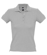 SOL'S Ladies People Cotton Piqué Polo Shirt | Grey Marl thumbnail 3