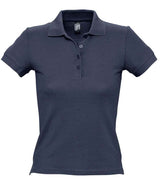 SOL'S Ladies People Cotton Piqué Polo Shirt | Navy thumbnail 1