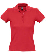 SOL'S Ladies People Cotton Piqué Polo Shirt | Red thumbnail 1