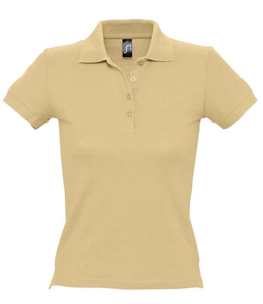 SOL'S Ladies People Cotton Piqué Polo Shirt | Sand