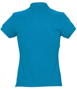 SOL'S Ladies Passion Cotton Piqué Polo Shirt | Aqua thumbnail 2