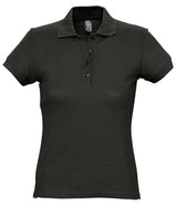SOL'S Ladies Passion Cotton Piqué Polo Shirt | Black thumbnail 1