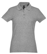 SOL'S Ladies Passion Cotton Piqué Polo Shirt | Grey Marl thumbnail 1