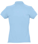 SOL'S Ladies Passion Cotton Piqué Polo Shirt | Sky Blue thumbnail 5