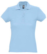 SOL'S Ladies Passion Cotton Piqué Polo Shirt | Sky Blue thumbnail 4