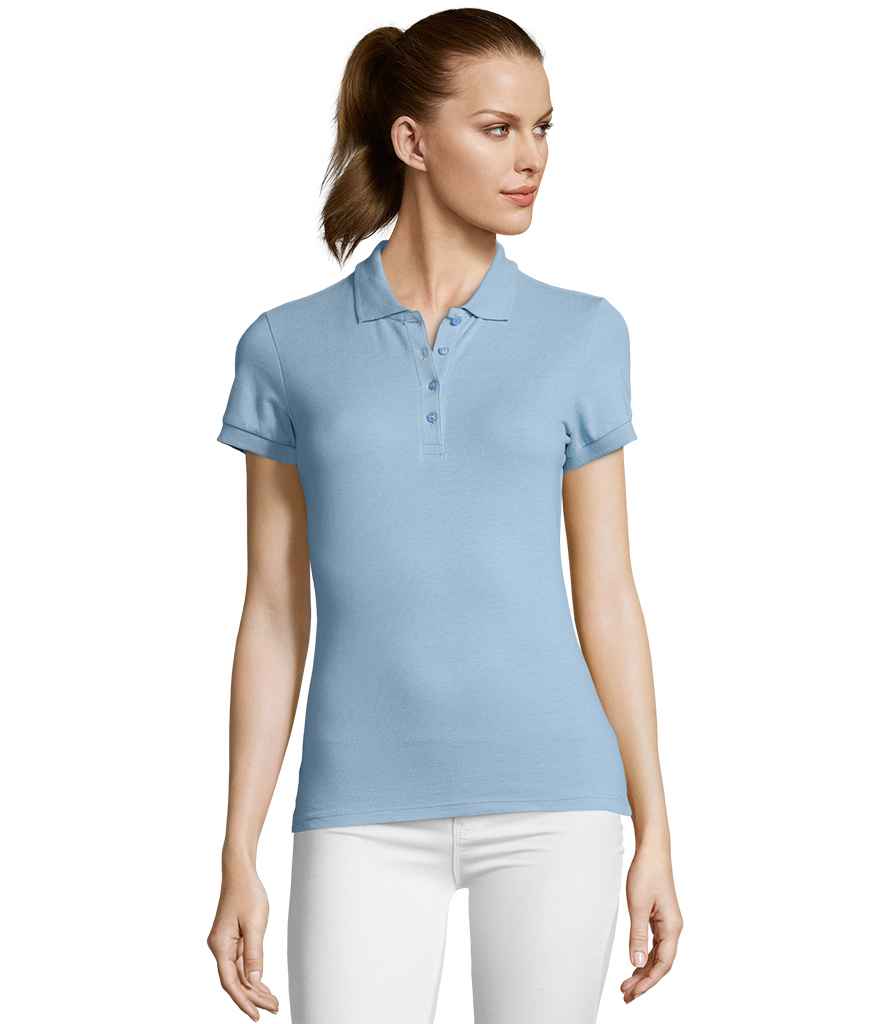 SOL'S Ladies Passion Cotton Piqué Polo Shirt | Sky Blue