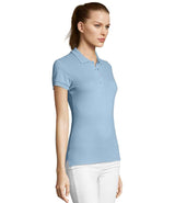 SOL'S Ladies Passion Cotton Piqué Polo Shirt | Sky Blue thumbnail 2