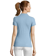 SOL'S Ladies Passion Cotton Piqué Polo Shirt | Sky Blue thumbnail 3