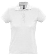 SOL'S Ladies Passion Cotton Piqué Polo Shirt | White thumbnail 1