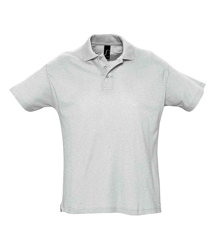 SOL'S Summer II Cotton Piqué Polo Shirt | Ash
