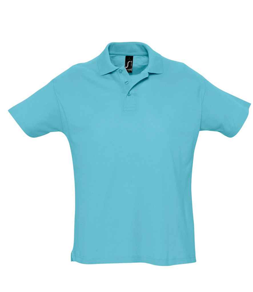 SOL'S Summer II Cotton Piqué Polo Shirt | Atoll Blue