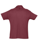 SOL'S Summer II Cotton Piqué Polo Shirt | Burgundy thumbnail 6