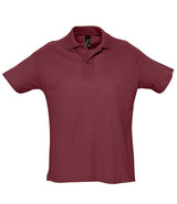 SOL'S Summer II Cotton Piqué Polo Shirt | Burgundy thumbnail 5