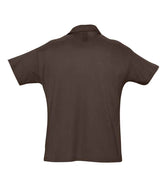 SOL'S Summer II Cotton Piqué Polo Shirt | Chocolate thumbnail 2