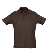 SOL'S Summer II Cotton Piqué Polo Shirt | Chocolate thumbnail 1