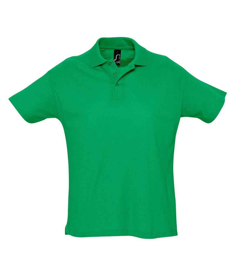 SOL'S Summer II Cotton Piqué Polo Shirt | Kelly Green