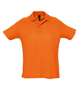 SOL'S Summer II Cotton Piqué Polo Shirt | Orange thumbnail 1
