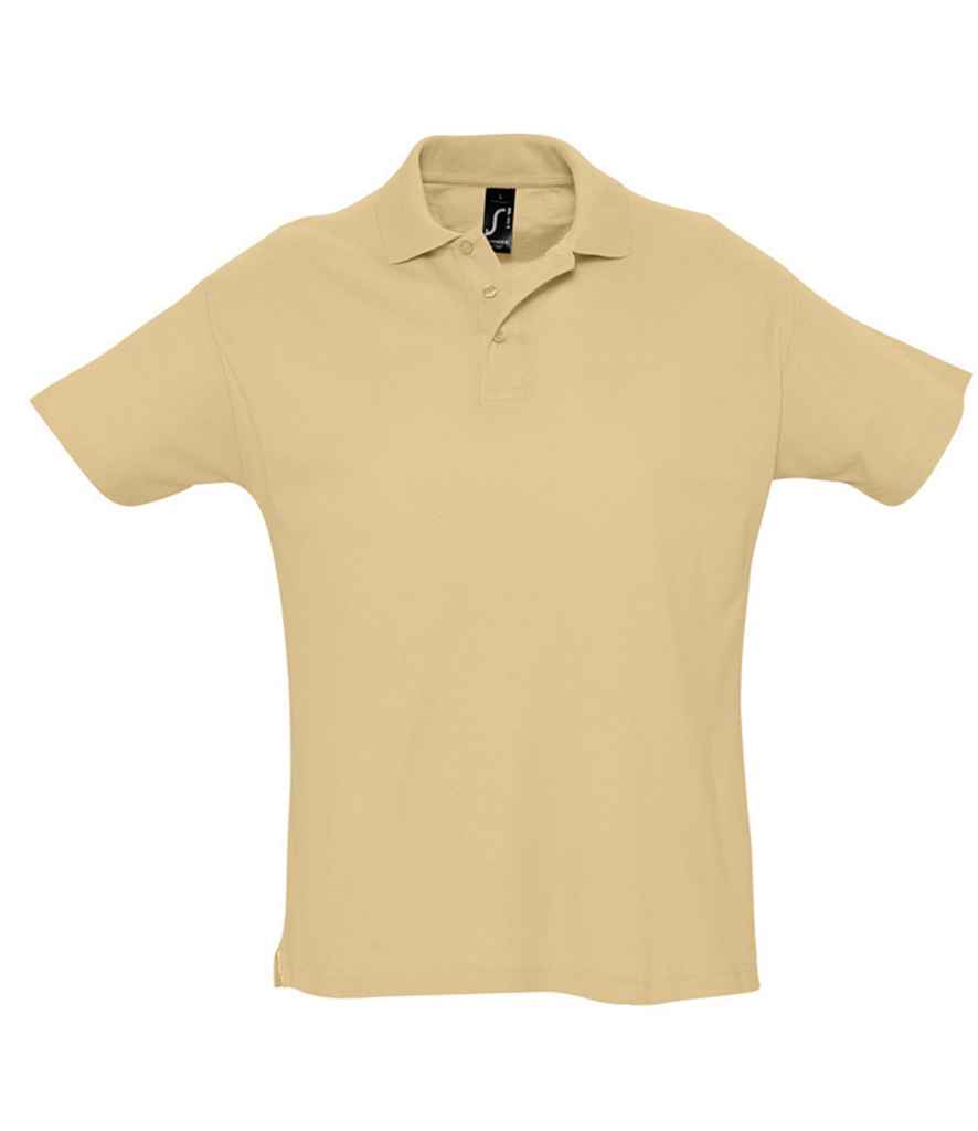 SOL'S Summer II Cotton Piqué Polo Shirt | Sand