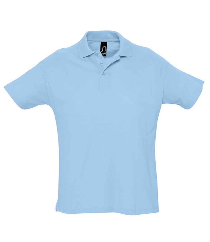 SOL'S Summer II Cotton Piqué Polo Shirt | Sky Blue
