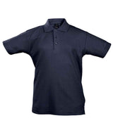SOL'S Kids Summer II Cotton Piqué Polo Shirt | Navy thumbnail 3