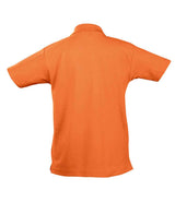 SOL'S Kids Summer II Cotton Piqué Polo Shirt | Orange thumbnail 2