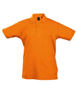 SOL'S Kids Summer II Cotton Piqué Polo Shirt | Orange thumbnail 1