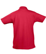 SOL'S Kids Summer II Cotton Piqué Polo Shirt | Red thumbnail 2