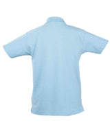 SOL'S Kids Summer II Cotton Piqué Polo Shirt | Sky Blue thumbnail 2
