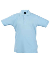 SOL'S Kids Summer II Cotton Piqué Polo Shirt | Sky Blue thumbnail 1