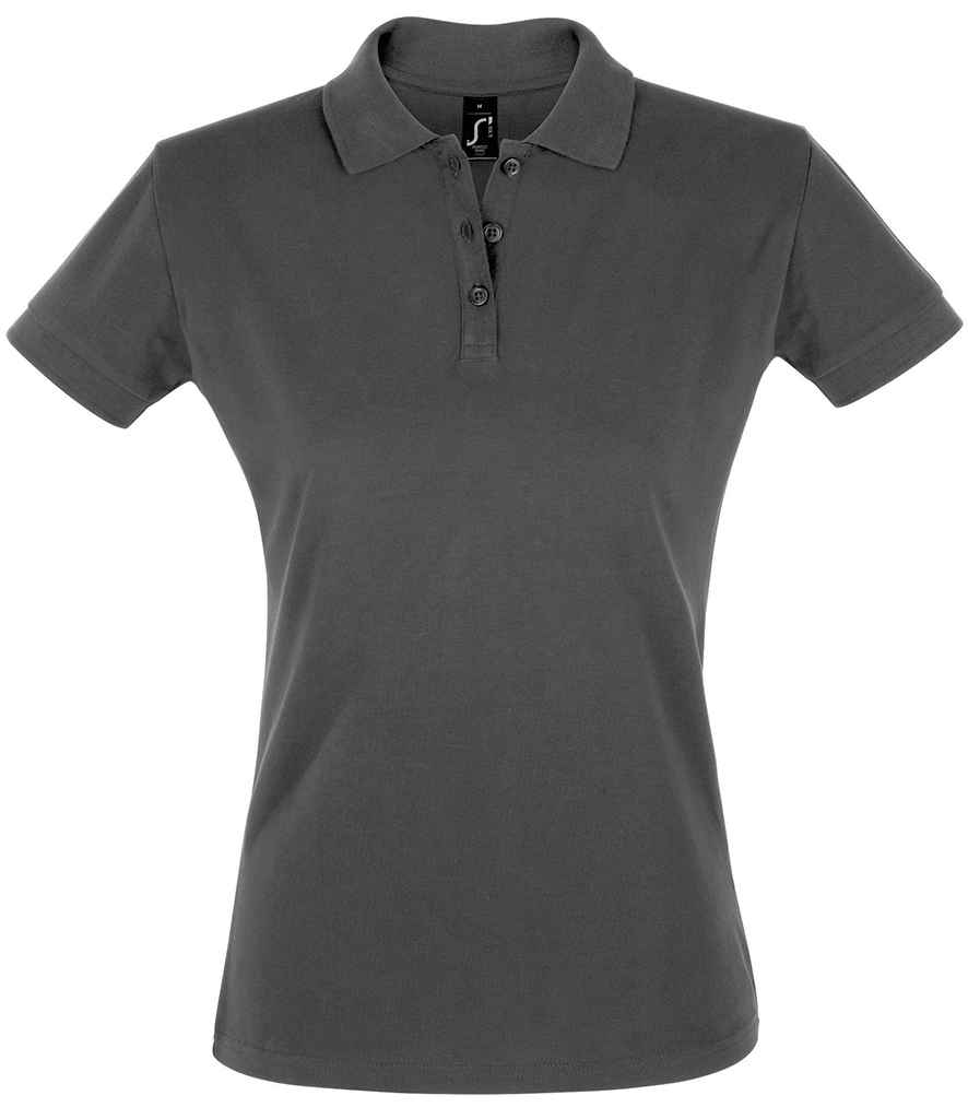 SOL'S Ladies Perfect Cotton Piqué Polo Shirt | Dark Grey