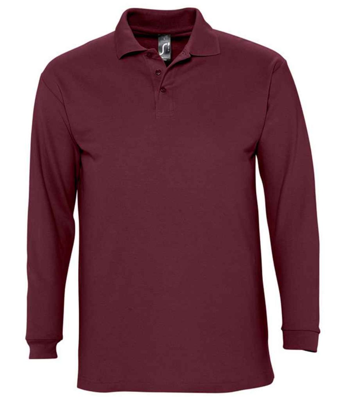 SOL'S Winter II Long Sleeve Cotton Piqué Polo Shirt