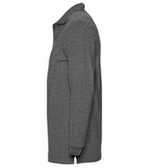 SOL'S Winter II Long Sleeve Cotton Piqué Polo Shirt | Charcoal Marl thumbnail 3