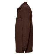 SOL'S Winter II Long Sleeve Cotton Piqué Polo Shirt | Chocolate thumbnail 3