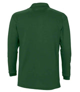 SOL'S Winter II Long Sleeve Cotton Piqué Polo Shirt | Golf Green thumbnail 2